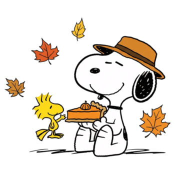Snoopy pie de calabaza y hojas de otoño Snoopy pie de calabaza y hojas de otoño Diseño