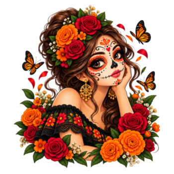 Catrina y mariposas monarca Catrina y mariposas monarca Diseño