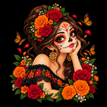 Catrina y mariposas monarca Catrina y mariposas monarca Diseño