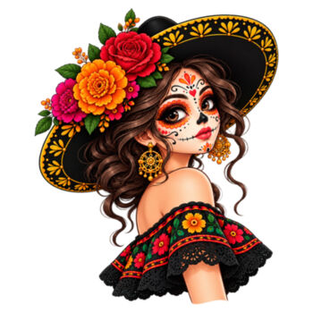 Catrina con sombrero Catrina con sombrero Diseño